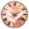 Designart 'Cute Light Pink Magnolia Flower Traditional Wall Clock